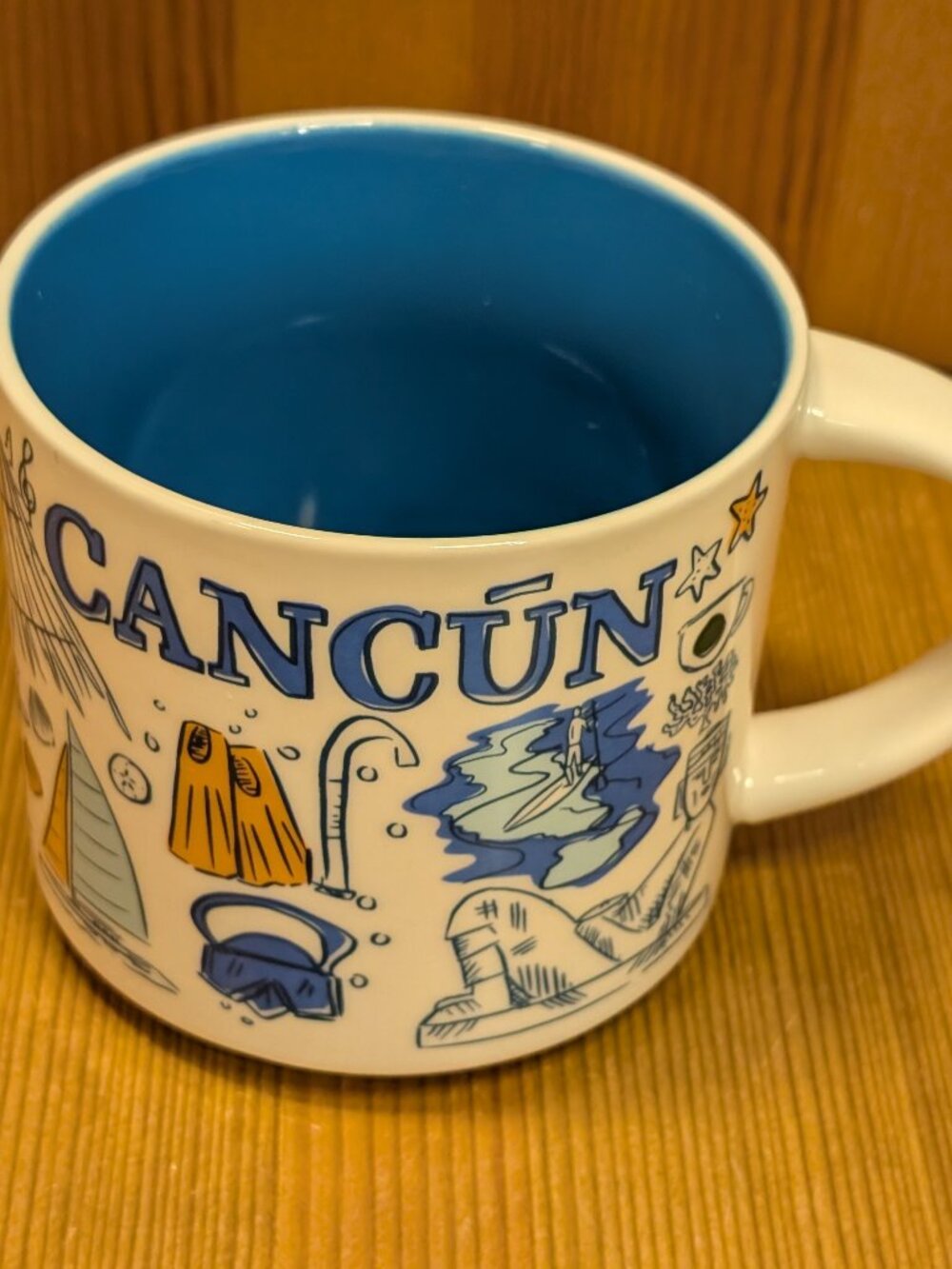 CANCUN Mexico Starbucks BEEN THERE SERIES Across the Globe Coffee Mug 14oz LNUC